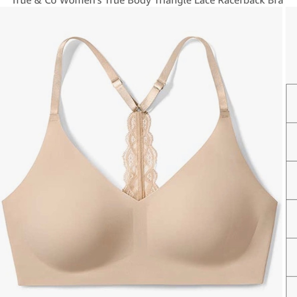 True & Co True Body Triangle Lace Racerback bra